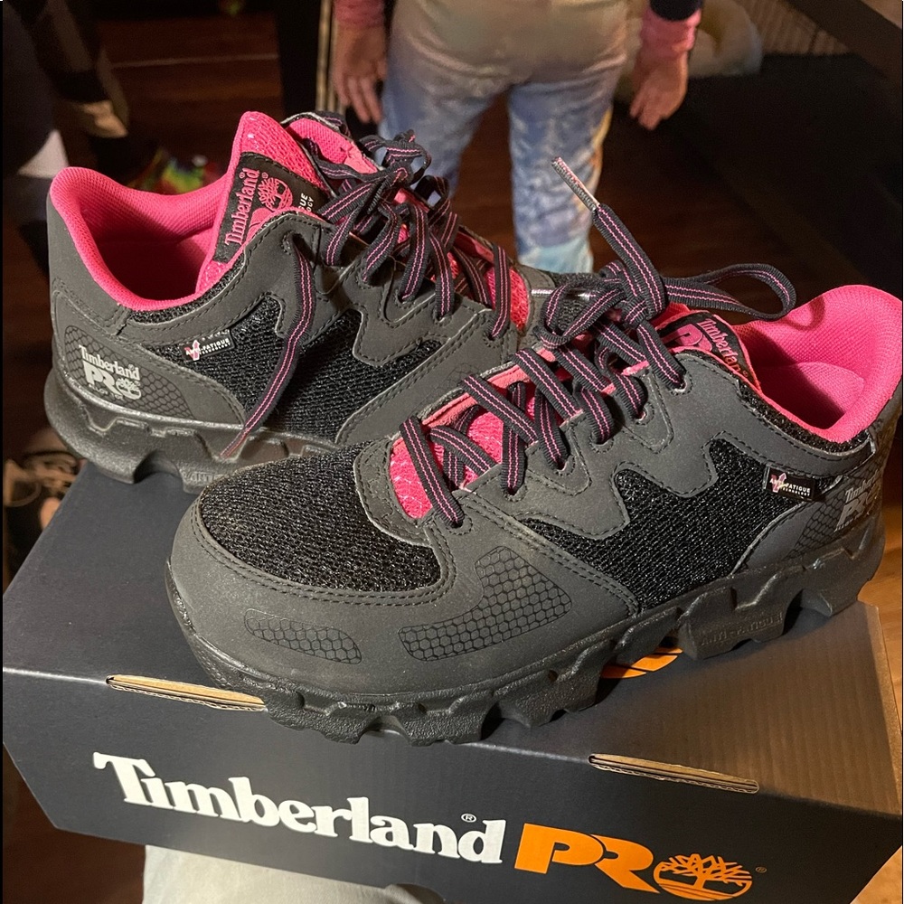Timberland steel toe shoes